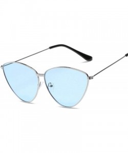 Aviator Sunglasses New Trend Fashion Personality Triangle Cat Eye Color Coating UV400 8 - 7 - CK18YZWLQES $11.02