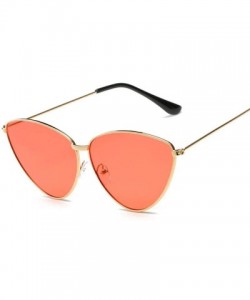 Aviator Sunglasses New Trend Fashion Personality Triangle Cat Eye Color Coating UV400 8 - 7 - CK18YZWLQES $11.02