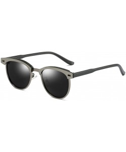 Semi-rimless Women's Sunglasses Polarized Retro Classic Semi Rimless Sun Glasses for Women Vintage UV400 Protection - CR198E3...