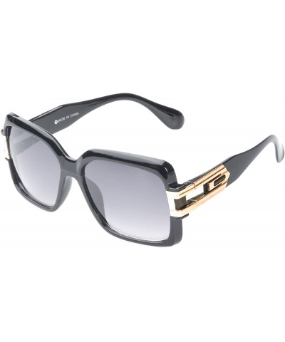 Square 'Remington' Square Fashion Sunglasses in Black - CJ11P2VJ9RT $8.72
