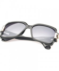 Square 'Remington' Square Fashion Sunglasses in Black - CJ11P2VJ9RT $8.72