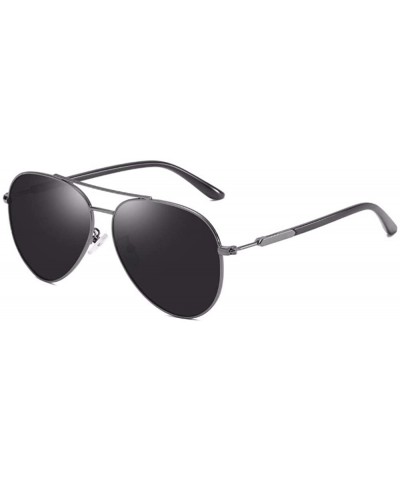 Aviator Men's Polarized Sunglasses Color Film Polarized Toad Driving Sunglasses - D - CO18QQ2D29W $30.31