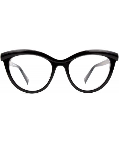 Butterfly Eyeglasses 7565 Butterfly Design - for Womens 100% UV PROTECTION - Black - CB192TGWIWL $35.87
