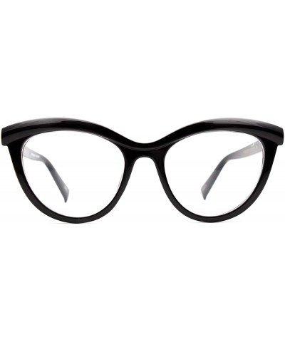 Butterfly Eyeglasses 7565 Butterfly Design - for Womens 100% UV PROTECTION - Black - CB192TGWIWL $54.51