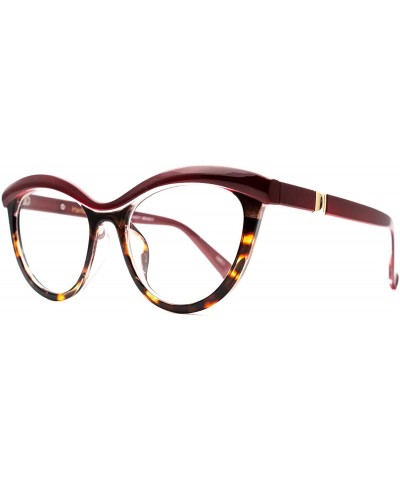 Butterfly Eyeglasses 7565 Butterfly Design - for Womens 100% UV PROTECTION - Black - CB192TGWIWL $35.87