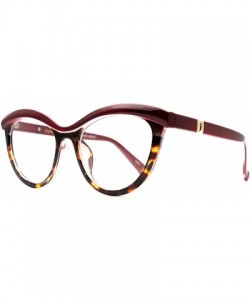 Butterfly Eyeglasses 7565 Butterfly Design - for Womens 100% UV PROTECTION - Black - CB192TGWIWL $35.87