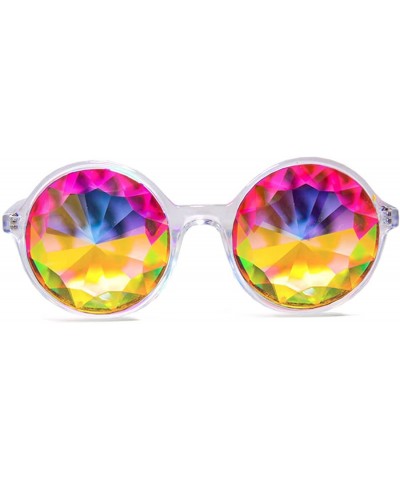 Goggle Xtra Lite Kaleidoscope Glasses Lightweight Glass Crystal EDM Festival Diffraction - Clear - CI1854L9WYQ $10.92
