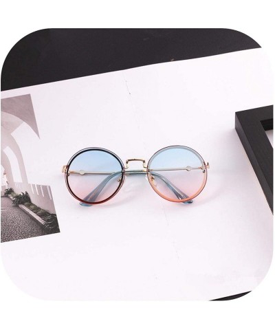 Oversized New Arrival 2019 Children Personality Round Lens FramelSun Glasses UV400 Boys Girls Kids Sunglasses Oculos - C3197A...