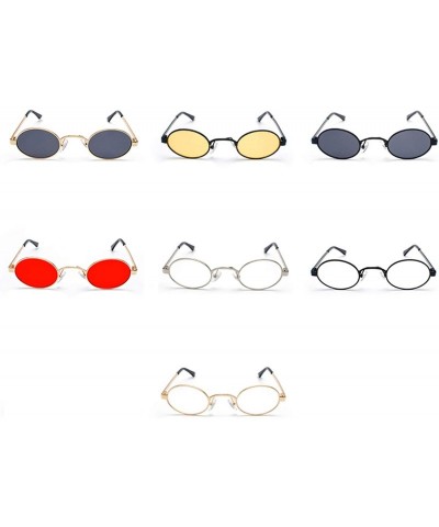 Tiny Oval Sunglasses Men Small Frame Vintage Women Sun Glasses Retro ...