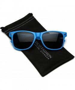 Wayfarer Iconic Horn Rimmed Retro Classic Sunglasses - Blue - CN12NUG4SYR $8.70