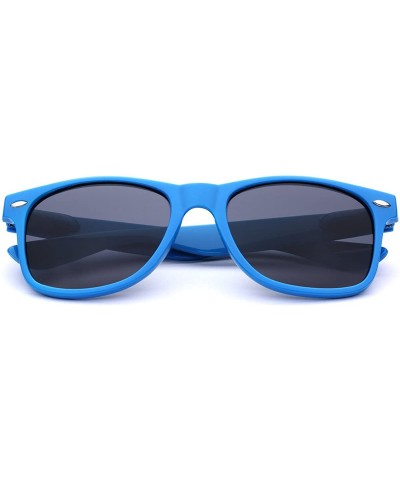 Wayfarer Iconic Horn Rimmed Retro Classic Sunglasses - Blue - CN12NUG4SYR $8.70
