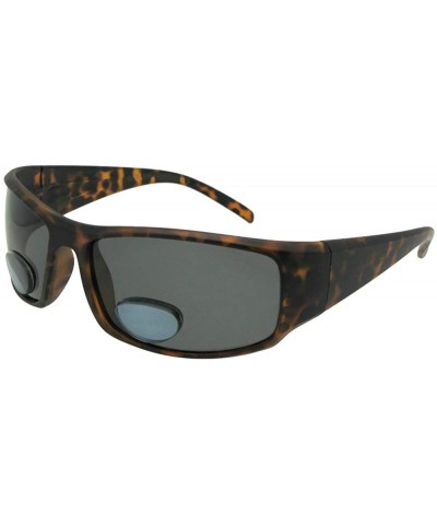 Wrap Big Polarized Bifocal Fishing Sunglasses For Men P13 - Flat Tortoise-gray Lenses - C9180N0WYWL $34.78