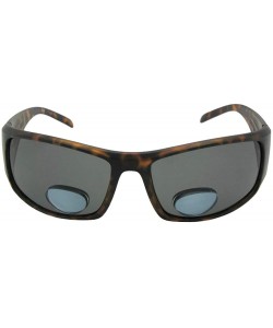 Wrap Big Polarized Bifocal Fishing Sunglasses For Men P13 - Flat Tortoise-gray Lenses - C9180N0WYWL $14.56