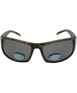 Wrap Big Polarized Bifocal Fishing Sunglasses For Men P13 - Flat Tortoise-gray Lenses - C9180N0WYWL $14.56