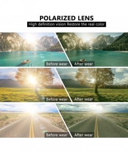 Oval Polarized Sunglasses Semi Rimless Frame Retro Clubmaster Shades for Women Men - Black Yellow - CW18SN6ZQ43 $9.45