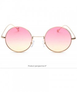 Round Design of Street Photo Glasses with Round Frame Individual Legs - 0017 golden Frame + Pink Yellow Lenses C4 - CH18OT6Y5...