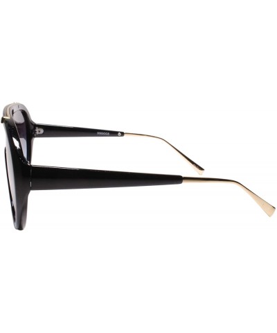 Oversized Oversized Modern Retro Shield Luxury Designer Fashion Sunglasses - Blue - CG195D60O7A $15.09