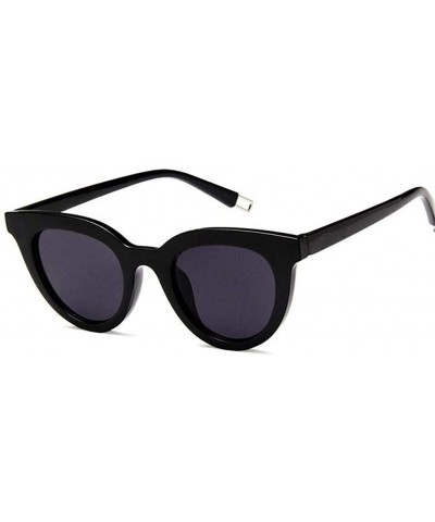 Cat Eye Cat Eye Sunglasses Women Lady Sun Glasses For Female Vintage Shades Eyewear - Black Purple - CH198XWEOYQ $12.83