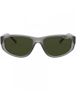 Sport Men's AN4269 Daemon Rectangular Sunglasses- Transparent Grey/Green- 54 mm - CA198OXWA6Z $60.68