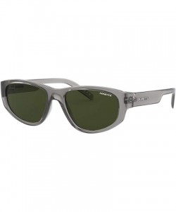 Sport Men's AN4269 Daemon Rectangular Sunglasses- Transparent Grey/Green- 54 mm - CA198OXWA6Z $60.68