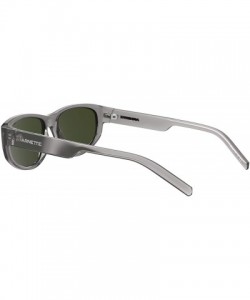 Sport Men's AN4269 Daemon Rectangular Sunglasses- Transparent Grey/Green- 54 mm - CA198OXWA6Z $60.68