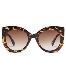 Goggle Women Round Sunglasses-Classic Black Large Frame Outdoor Glasses UV400 - C2 - CJ18D4IDGXD $10.28