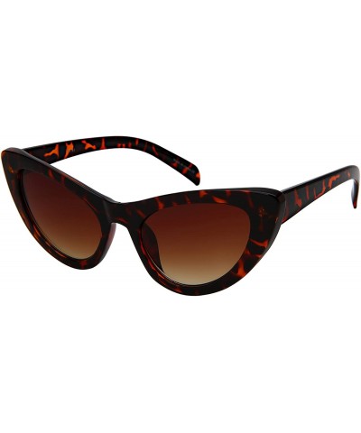 Square Retro Inspired Cateye Sunglasses for Women Plastic Frame 34181-AP - CQ18KCTD424 $21.22