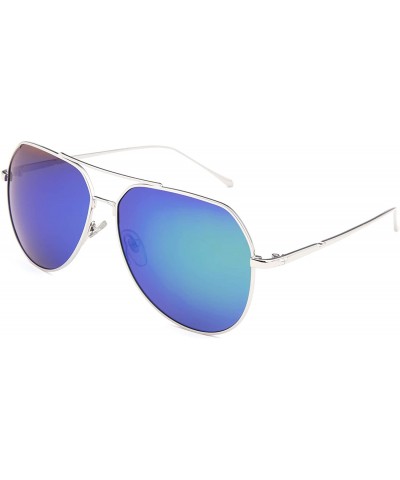 Aviator Mutil-typle Fashion Sunglasses for Women Men Made with Premium Quality- Polarized Mirror Lens - CZ19424QSXM $11.41