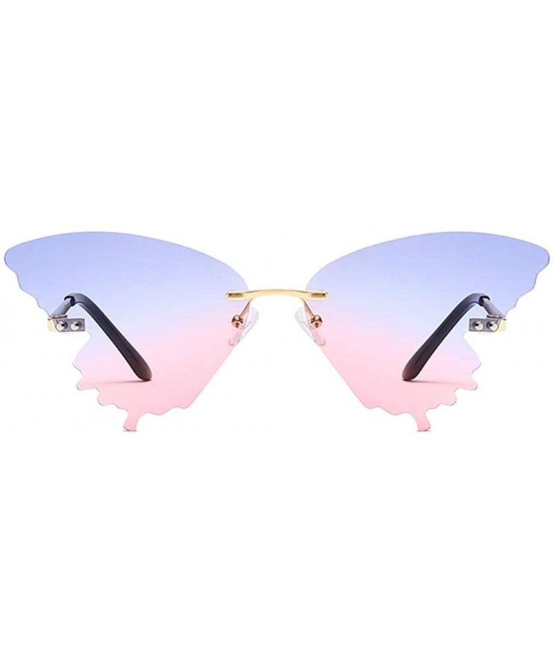 Oversized Fashion Sunglasses Vintage Frameless - C-c - CH190C5MUDL $11.65