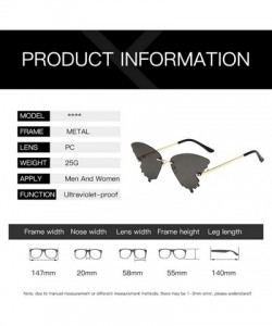 Oversized Fashion Sunglasses Vintage Frameless - C-c - CH190C5MUDL $11.65