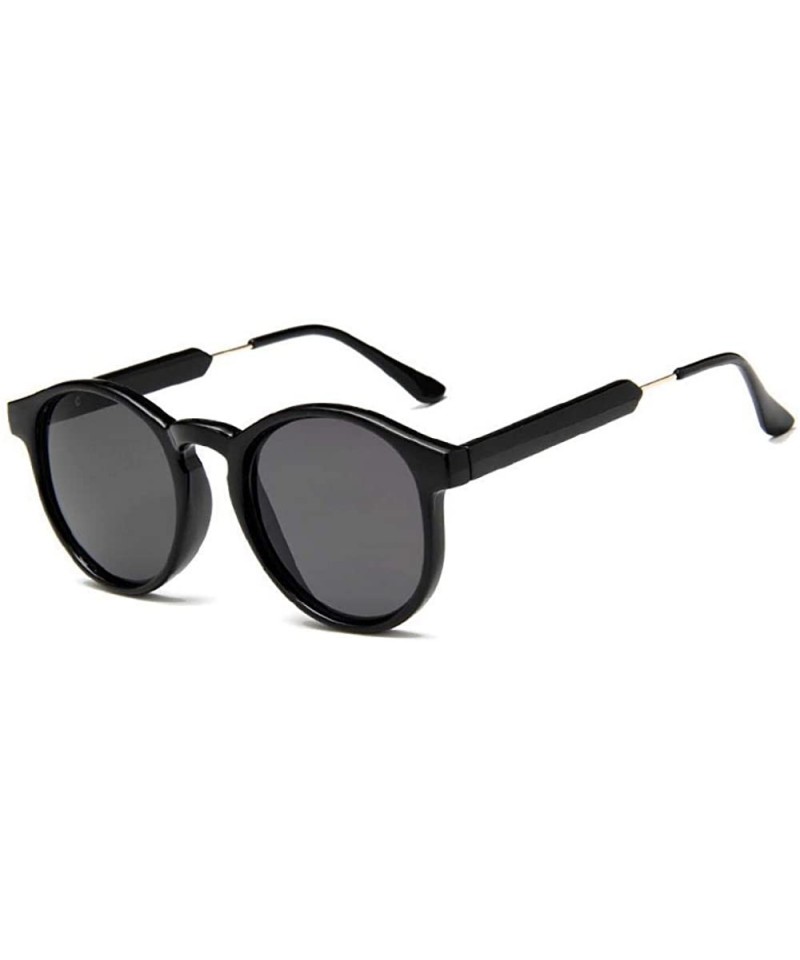 Aviator Retro Round Sunglasses Women Men Brand Design Transparent Female Sun Glasses 1 - 2 - CL18XGDLW3N $9.45