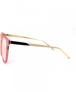 Oversized Womens Oversize Round Horn Rim Chic Fashion Sunglasses - Pink Pink Mirror - CR192WXUS3K $13.43