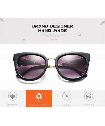 Oversized Designer Crystal Diamond Women Sunglasses Rhinestone Oversized Fashion - Gloss Black - CJ188UH44KD $12.09