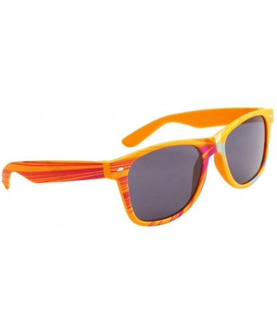 Wayfarer 2 Pair HQL Miami Fancies by Sojayo - 1 Sojayo-xbright Neon Orange & 1 White (2 Pack) - C618C5Q0SUY $10.31