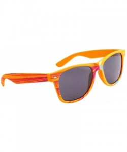 Wayfarer 2 Pair HQL Miami Fancies by Sojayo - 1 Sojayo-xbright Neon Orange & 1 White (2 Pack) - C618C5Q0SUY $10.31