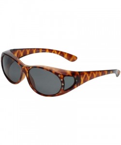 Oval Polarized Wear-Over Sunglasses 2866 - Tortoise - CF18QHLHRGA $17.72