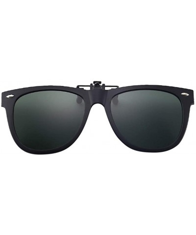 Aviator Polarized Clip-on Sunglasses Anti-Glare Driving Glasses for Prescription Glasses - Army Green - C11947W2H80 $8.62