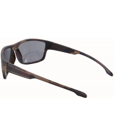 Sport Men's Riding Cyling Sunglasses UV Protection Dark Lens Driving Fishing Glasses- SH201 - Camouflage - CS122L6056B $7.91