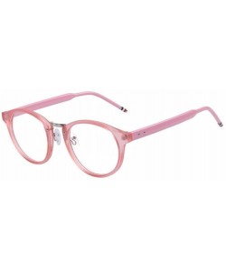 Rimless Women Rivet Cat Eye Eyeglasses Frames Optical Dot Patchwork Legs Glasses - Pink - CF17YZQW4XD $9.12