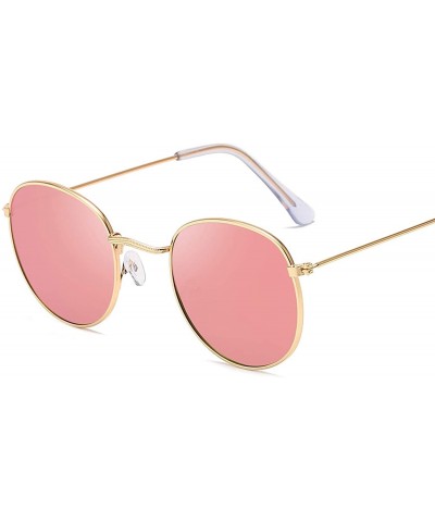 Round 2019 Classic Small Frame Round Sunglasses Women/Men Er Alloy Mirror Sun Glasses Vintage Oculos - C6198A4NSNM $22.00