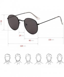 Round 2019 Classic Small Frame Round Sunglasses Women/Men Er Alloy Mirror Sun Glasses Vintage Oculos - C6198A4NSNM $22.00
