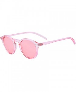 Oval Women's Driving Polarized Sunglasses Blue Ray Filters Night Vision Glasses-TY11746 - Pink Frame - CP193OQA8X4 $10.48