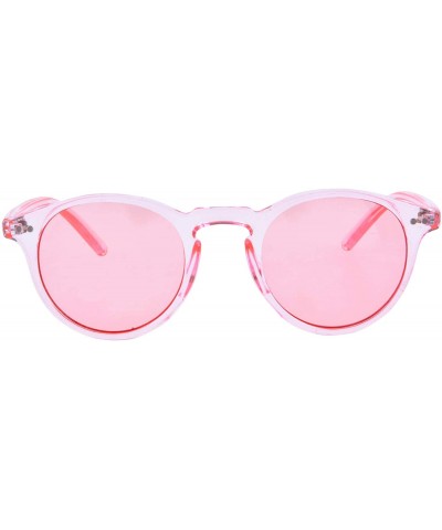 Oval Women's Driving Polarized Sunglasses Blue Ray Filters Night Vision Glasses-TY11746 - Pink Frame - CP193OQA8X4 $10.48