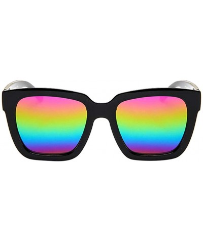 Semi-rimless Polarized Sunglasses Mirrored Men - Black - C518R5X59AY $12.40