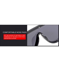 Aviator New sunglasses ladies fashion sunglasses one-piece lens sunglasses - E - CK18S02UZT2 $46.55