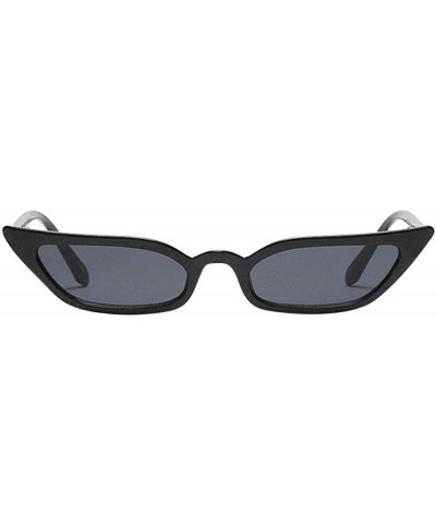 Semi-rimless Unisex Round Frame Sunglasses-Vintage Retro Clout Goggles Rapper Oval Shades Glasses - A - CA18CXUGQZN $25.90