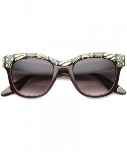 Cat Eye Womens Cat Eye Sunglasses With UV400 Protected Gradient Lens - Burgundy / Lavender - CG122XJCZ2X $8.40
