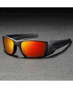 Sport Unisex Rectangular Polarized Sunglasses For Men Running Climbing Sports Sun C5 - C4 - CK18YQW2QTD $19.17