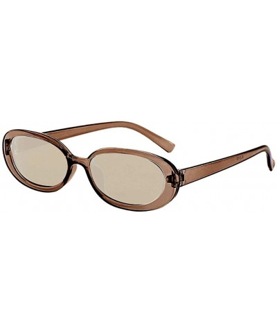 Square Unisex Fashion Small Frame Sunglasses Vintage Retro Irregular Shape Sun Glasses - G - CN193XHXWHR $10.82