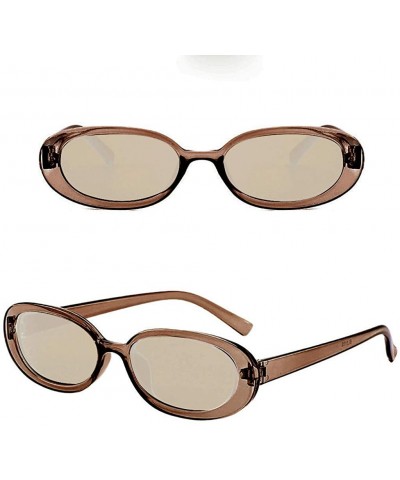 Square Unisex Fashion Small Frame Sunglasses Vintage Retro Irregular Shape Sun Glasses - G - CN193XHXWHR $10.82